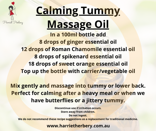 Calming Tummy Massage Oil