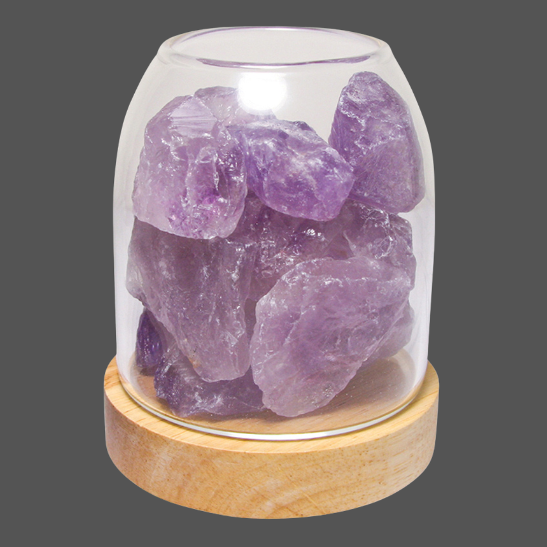 Aurora Ambient Crystal Diffuser With Light - Amethyst
