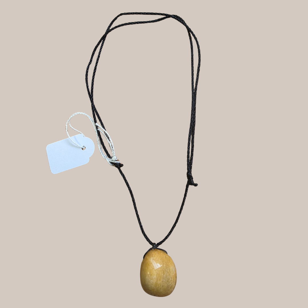 Crystal Necklace - Yellow Calcite