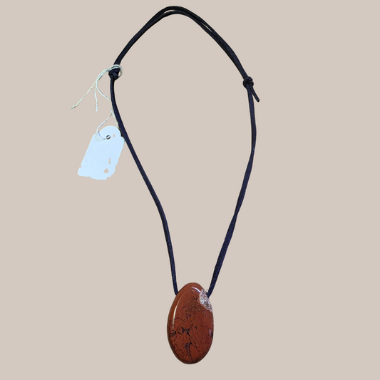 Crystal Necklace - Red Jasper