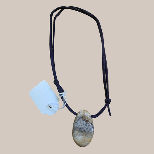 Crystal Necklace - Crazy Lace Agate