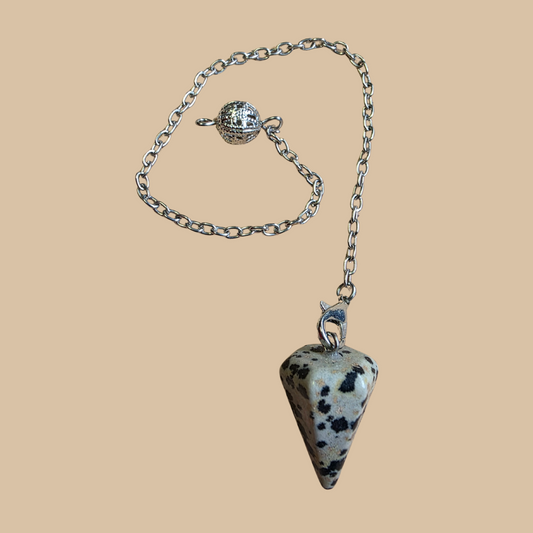 Crystal Pendulum - Dalmation Jasper
