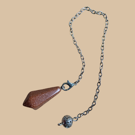 Crystal Pendulum - Gold Sandstone
