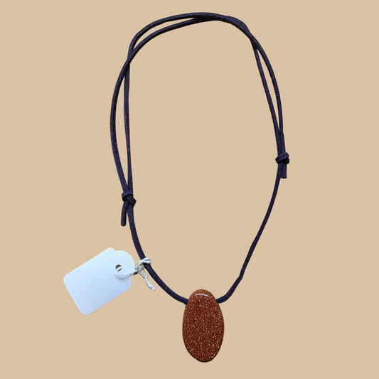 Crystal Necklace - Gold Sandstone