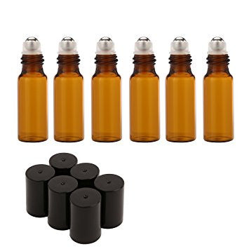10ml Amber Bottle (black lid) - Harriet Herbery